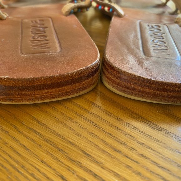 Vintage Hippie-Girl Thong Sandals Sz 8 - Picture 4 of 8